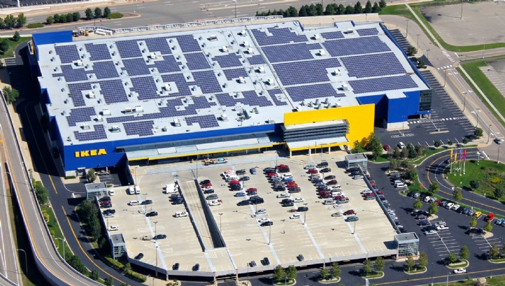 Ikea's 'People and Planet Positive' strategy includes a 2020 target of producing more renewable power than it uses